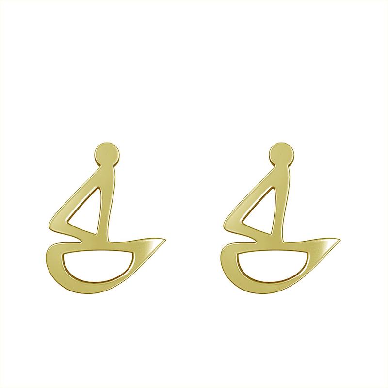 گوشواره طلا مدل هندسی کد GA16174