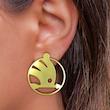 گوشواره طلا مدل هندسی کد GA16230