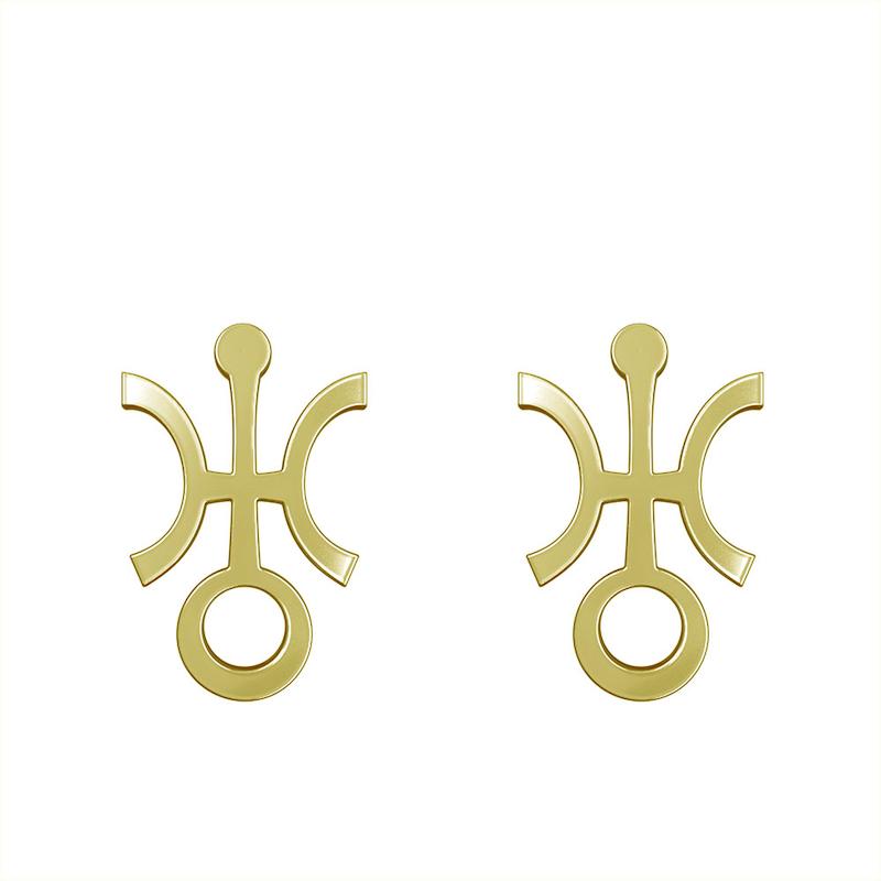 گوشواره طلا مدل هندسی کد GA16268