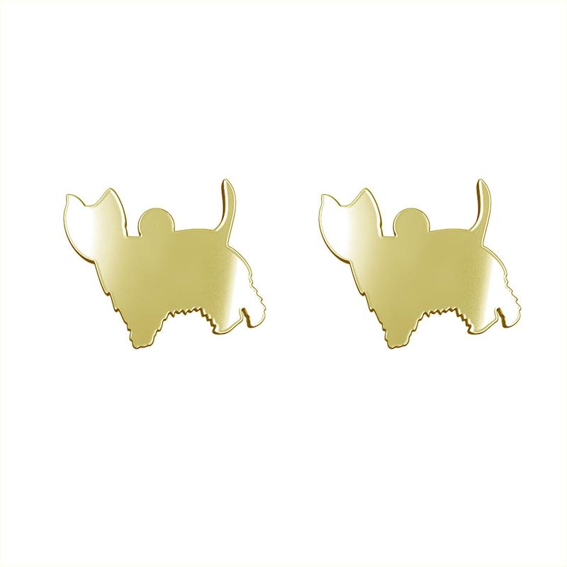 گوشواره طلا مدل سگ کد GA16378