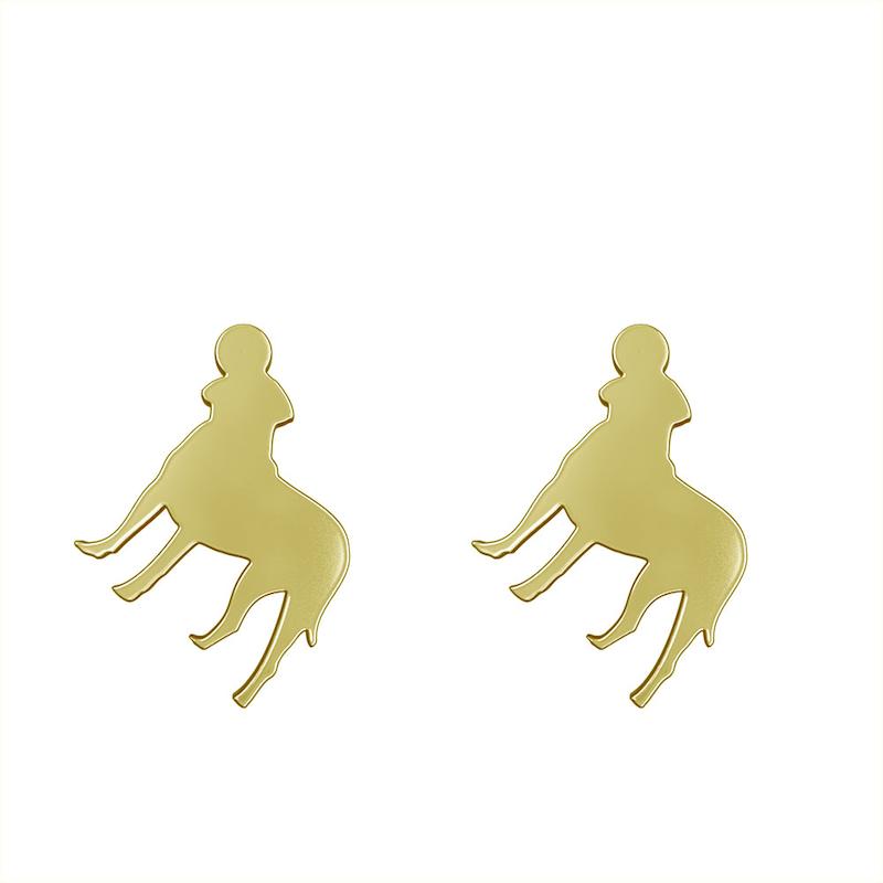 گوشواره طلا مدل سگ کد GA16494