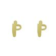 گوشواره طلا مدل حرف P کد GA16635