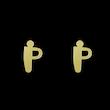 گوشواره طلا مدل حرف P کد GA16635
