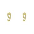 گوشواره طلا مدل حرف Y کد GA16640