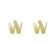گوشواره طلا مدل حرف W کد GA16654