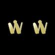 گوشواره طلا مدل حرف W کد GA16654