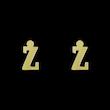گوشواره طلا مدل حرف Z کد GA16665