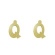 گوشواره طلا مدل حرف Q کد GA16677