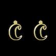 گوشواره طلا مدل حرف C کد GA16683