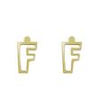 گوشواره طلا مدل حرف F کد GA16686