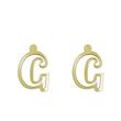 گوشواره طلا مدل حرف G کد GA16687