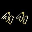 گوشواره طلا مدل حرف M کد GA16693
