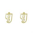 گوشواره طلا مدل حرف Y کد GA16705