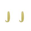 گوشواره طلا مدل حرف J کد GA16716