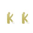 گوشواره طلا مدل حرف K کد GA16717
