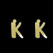 گوشواره طلا مدل حرف K کد GA16717