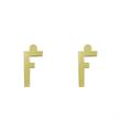گوشواره طلا مدل حرف F کد GA16738