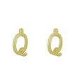 گوشواره طلا مدل حرف Q کد GA16749