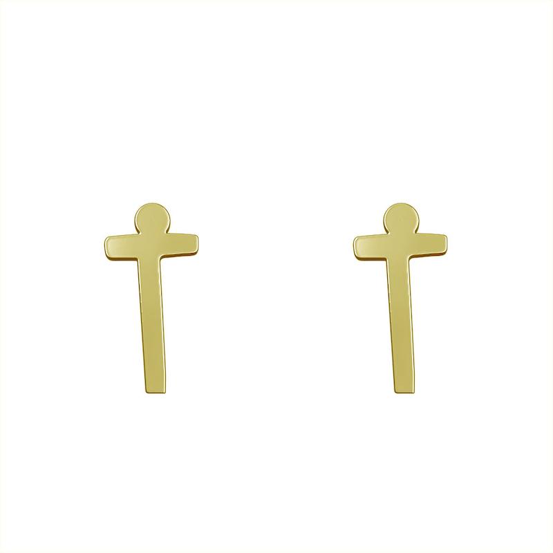 گوشواره طلا مدل حرف T کد GA16752