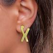 گوشواره طلا مدل حرف X کد GA16756