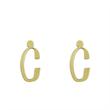 گوشواره طلا مدل حرف C کد GA16763