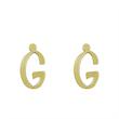 گوشواره طلا مدل حرف G کد GA16767
