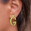 گوشواره طلا مدل حرف G کد GA16767