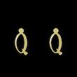 گوشواره طلا مدل حرف Q کد GA16777