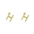 گوشواره طلا مدل حرف H کد GA16788