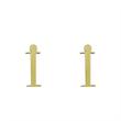 گوشواره طلا مدل حرف I کد GA16789