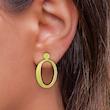 گوشواره طلا مدل حرف O کد GA16795