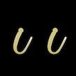 گوشواره طلا مدل حرف U کد GA16801