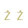 گوشواره طلا مدل حرف Z کد GA16806