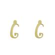 گوشواره طلا مدل حرف G کد GA16815