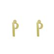 گوشواره طلا مدل حرف P کد GA16824