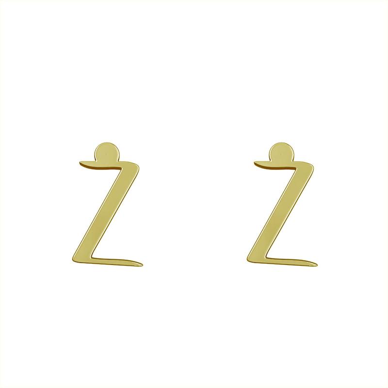 گوشواره طلا مدل حرف Z کد GA16834