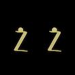 گوشواره طلا مدل حرف Z کد GA16834