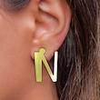 گوشواره طلا مدل حرف N کد GA16848