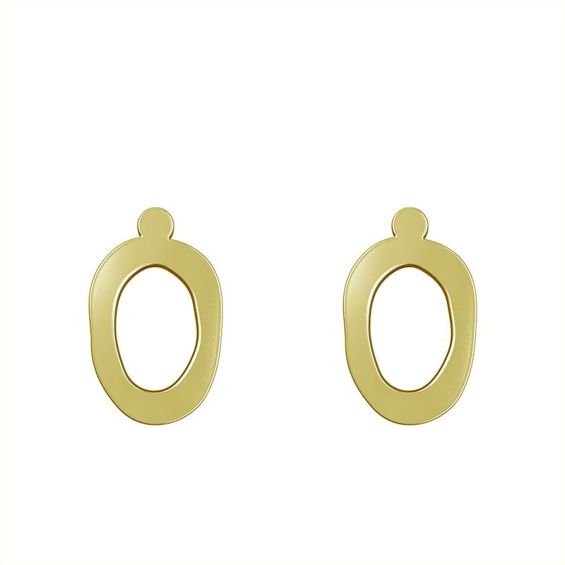 گوشواره طلا مدل حرف O کد GA16849
