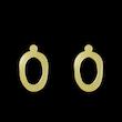 گوشواره طلا مدل حرف O کد GA16849