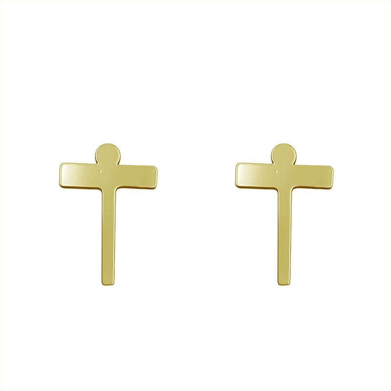 گوشواره طلا مدل حرف T کد GA16854