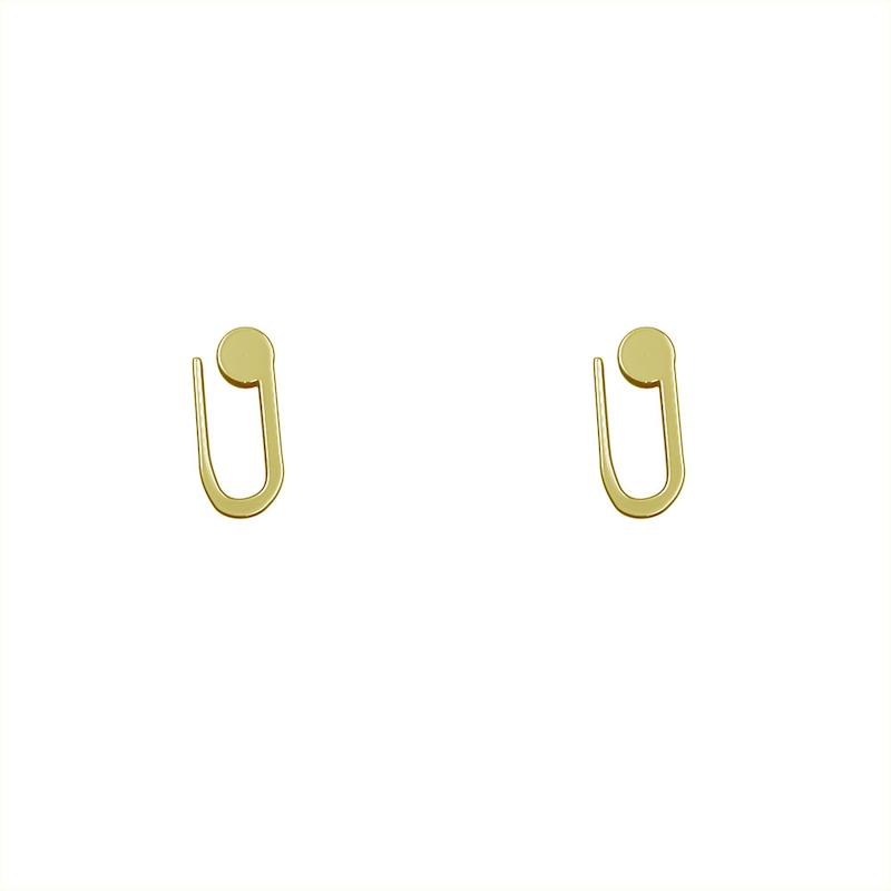 گوشواره طلا مدل حرف U کد GA16855