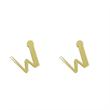 گوشواره طلا مدل حرف W کد GA16857