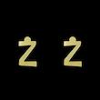 گوشواره طلا مدل حرف Z کد GA16860