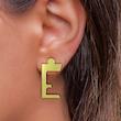 گوشواره طلا مدل حرف E کد GA16865