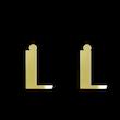 گوشواره طلا مدل حرف L کد GA16872