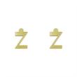 گوشواره طلا مدل حرف Z کد GA16886
