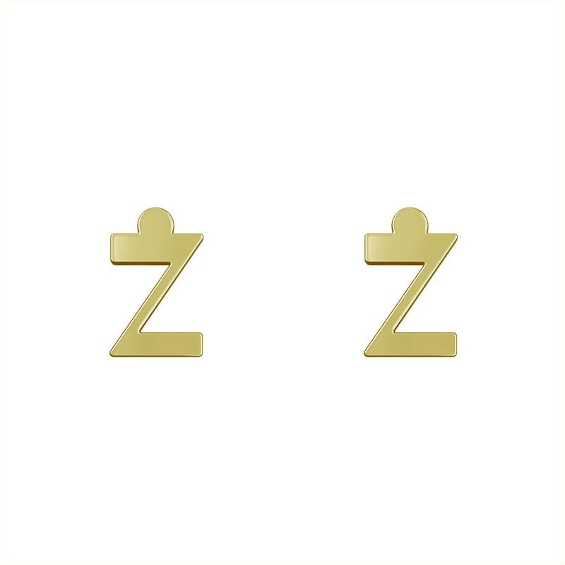 گوشواره طلا مدل حرف Z کد GA16886