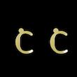 گوشواره طلا مدل حرف C کد GA16889