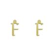 گوشواره طلا مدل حرف F کد GA16918